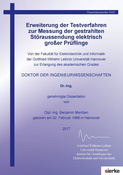Erweiterung der Testverfahren zur Messung der gestrahlten Störaussendung elektrisch großer Prüflinge - Benjamin Menßen
