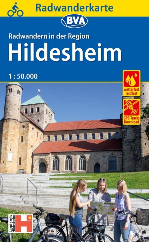 Radwanderkarte BVA Radwandern in der Region Hildesheim, 1:50.000, reiß- und wetterfest, GPS-Tracks Download