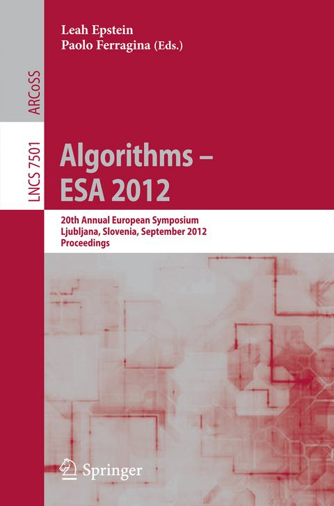 Algorithms –- ESA 2012 - 