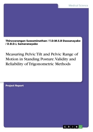 Measuring Pelvic Tilt and Pelvic Range of Motion in Standing Posture. Validity and Reliability of Trigonometric Methods - Thiruvarangan Suwaminathan, D. B. D. L Samaranayake, T. D. M. S. B Dassanayake