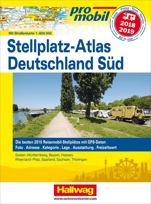 Deutschland Süd Stellplatz-Atlas 2018/2019 - 