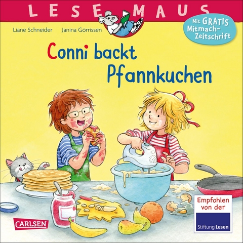 LESEMAUS 123: Conni backt Pfannkuchen - Liane Schneider