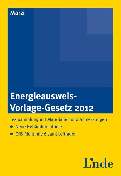 Energieausweis-Vorlage-Gesetz 2012 - Theresia Fischer