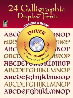 24 Calligraphic Display Fonts -  Dover Publications Inc