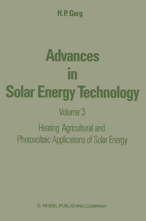 Advances in Solar Energy Technology - H.P. Garg