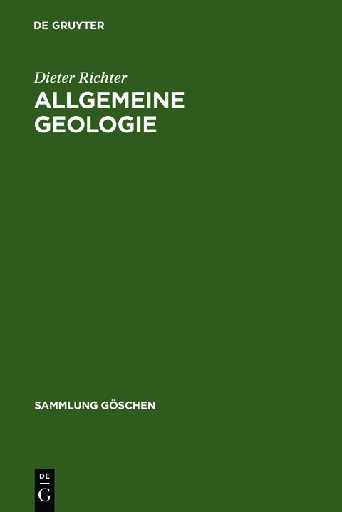 Allgemeine Geologie - Dieter Richter