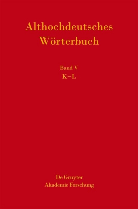 Althochdeutsches Wörterbuch / K-L - 