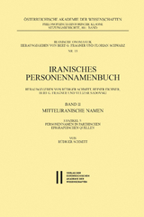 Iranisches Personennamenbuch Band II/Faszikel 5: Mitteliranische Namen - Rüdiger Schmitt