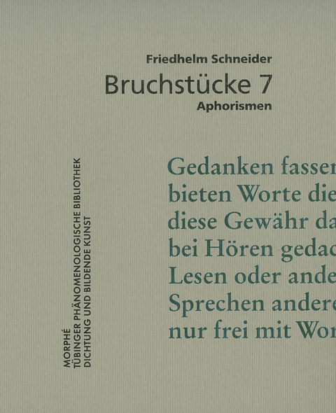 Bruchstücke 7 - Friedhelm Schneider