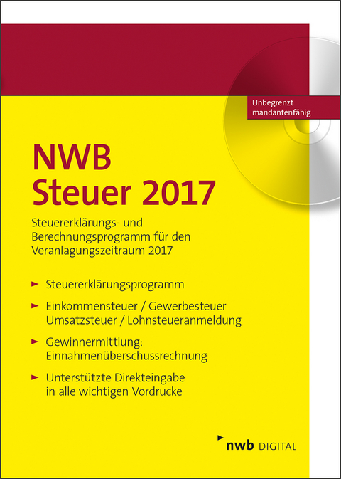 NWB Steuer 2017 | ISBN 978-3-482-59070-2 | Bei Lehmanns Online Kaufen ...