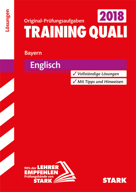 Lösungen zu Training Abschlussprüfung Quali Mittelschule - Englisch 9. Klasse - Bayern