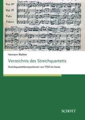 Verzeichnis des Streichquartetts - Hermann Walther