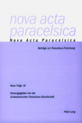 Nova Acta Paracelsica - 