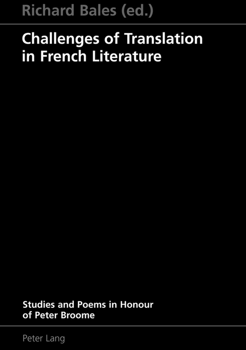 Challenges of Translation in French Literature - 