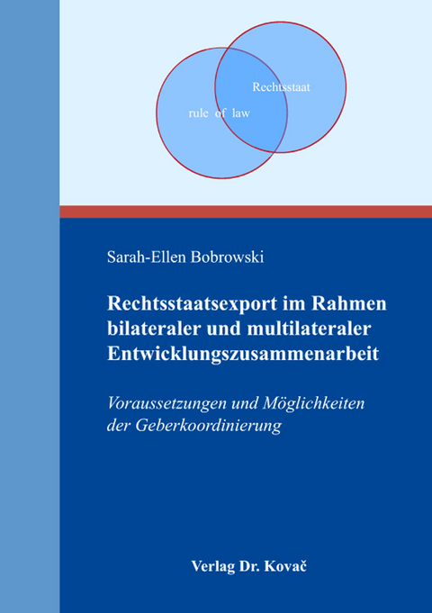 Rechtsstaatsexport im Rahmen bilateraler und multilateraler Entwicklungszusammenarbeit - Sarah-Ellen Bobrowski