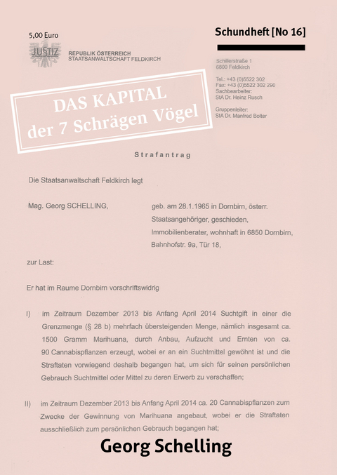 DAS KAPITAL der 7 schrägen Vögel - Georg Schelling