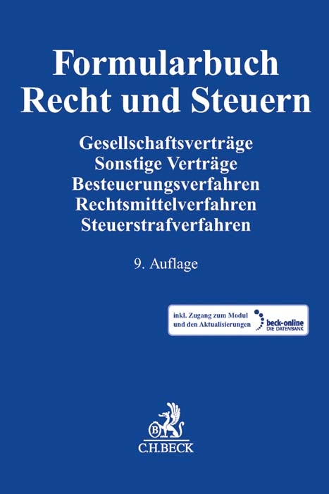 Formularbuch Recht Und Steuern | ISBN 978-3-406-70149-8 | Fachbuch ...