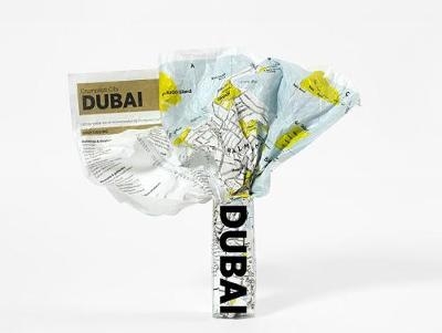 Dubai Crumpled City Map