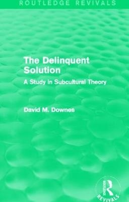 The Delinquent Solution (Routledge Revivals) - David Downes