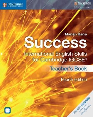 Success International English Skills for Cambridge IGCSE® Teacher's Book with Audio CDs (2) - Marian Barry