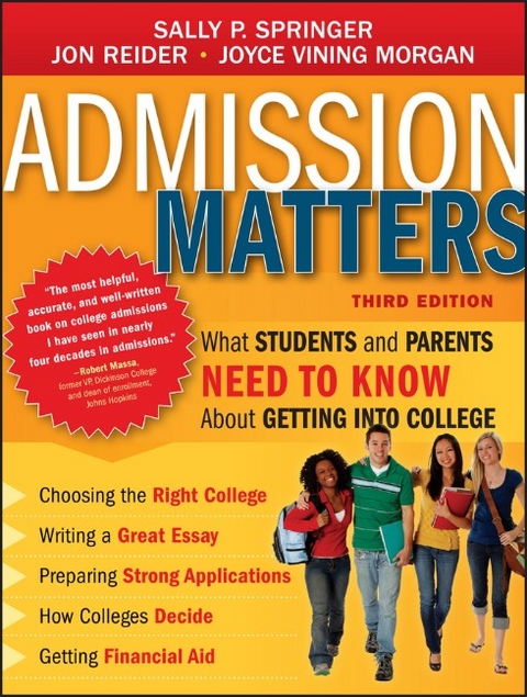 Admission Matters - Sally P. Springer, Jon Reider, Joyce Vining Morgan