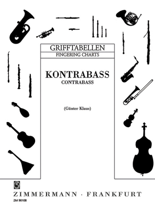 Grifftabelle für Kontrabass - 