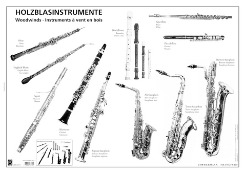 Holzblasinstrumente (Poster)