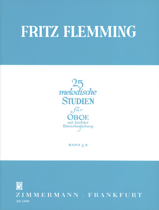 25 melodische Studien, Oboe und Klavier. H.1 - Fritz Flemming