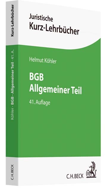 BGB Allgemeiner Teil - Helmut Köhler, Heinrich Lange