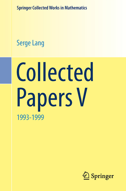 Collected Papers V - Serge Lang