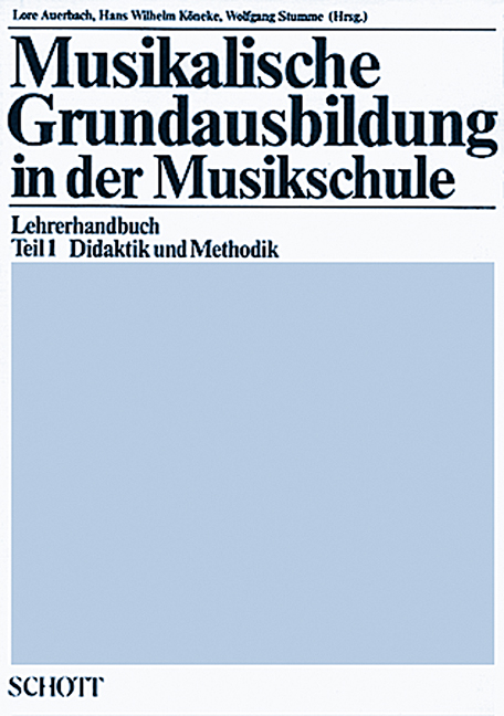 Musikalische Grundausbildung in der Musikschule - 