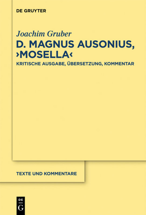 D. Magnus Ausonius, "Mosella" - Joachim Gruber