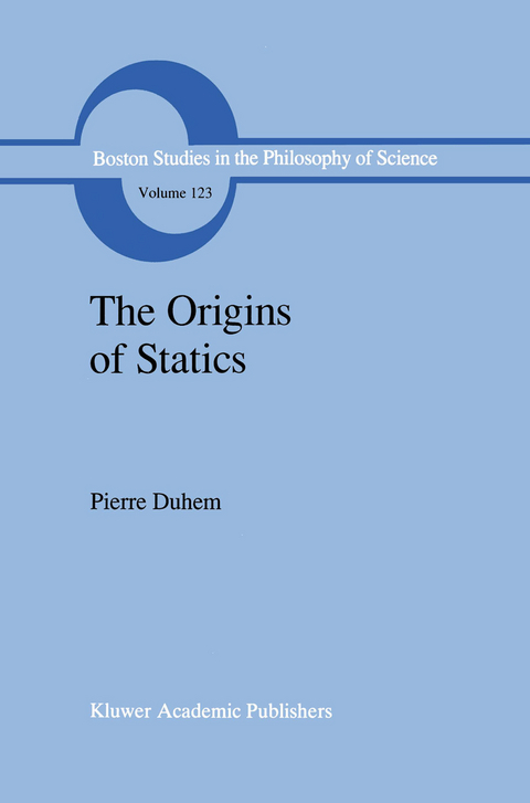 The Origins of Statics - Pierre Duhem