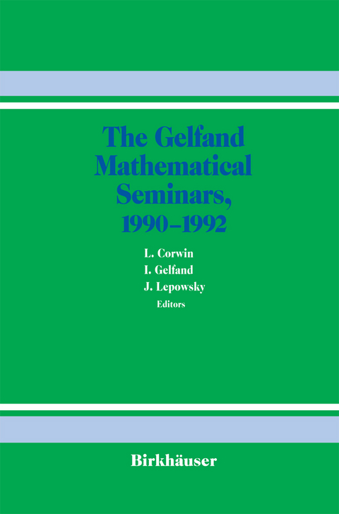 The Gelfand Mathematical Seminars, 1990–1992 - 