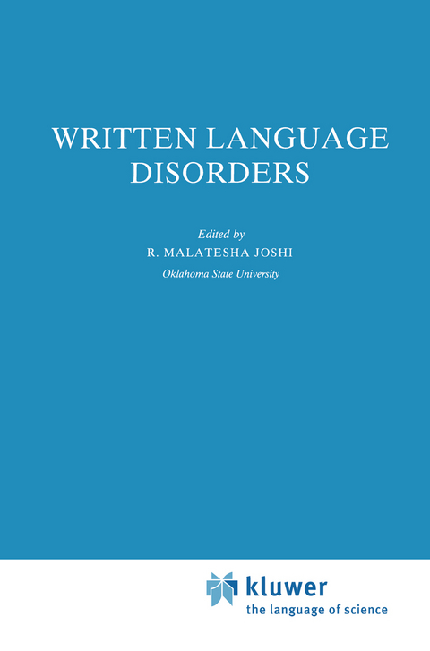 Written Language Disorders - 