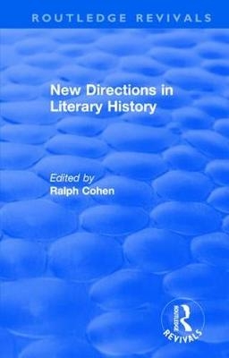 : New Directions in Literary History (1974) - 