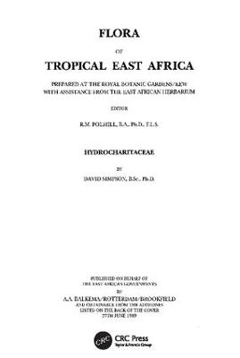 Flora of Tropical East Africa - Hydrocharitaceae (1989) - David Simpson