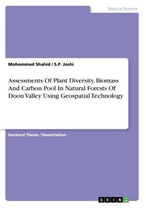 Assessments Of Plant Diversity, Biomass And Carbon Pool In Natural Forests Of Doon Valley Using Geospatial Technology - S. P. Joshi, Mohommad Shahid