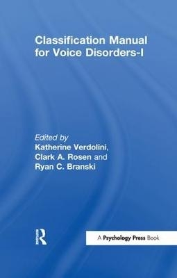 Classification Manual for Voice Disorders-I - 