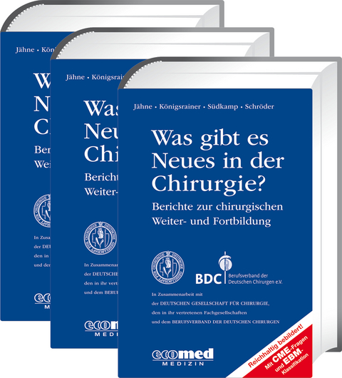 Was gibt es Neues in der Chirurgie? Jahresbände 2015, 2016, 2017 - Joachim Jähne, Alfred Königsrainer, Wolfgang Schröder, Norbert P. Südkamp