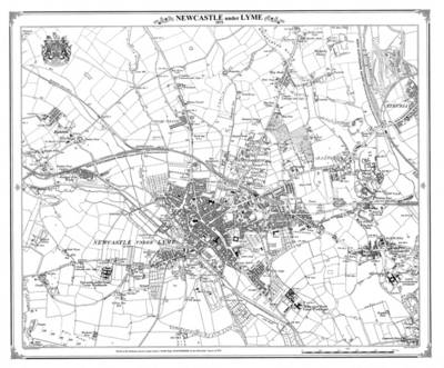 Newcastle Under Lyme Heritage Cartography Victorian Town Map - Peter J. Adams