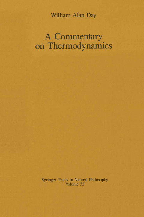A Commentary on Thermodynamics - William A. Day