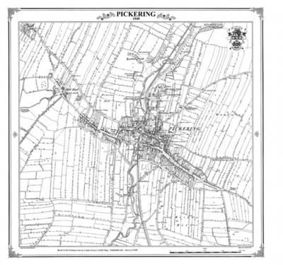 Pickering 1848 Heritage Cartography Victorian Town Map - Peter J. Adams