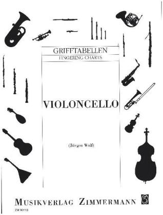 Grifftabelle für Violoncello - 