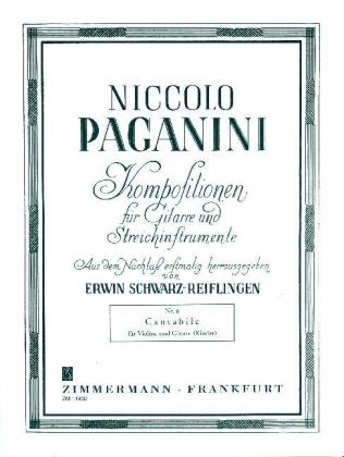 Cantabile, Violine und Gitarre (Klavier) - Niccolò Paganini