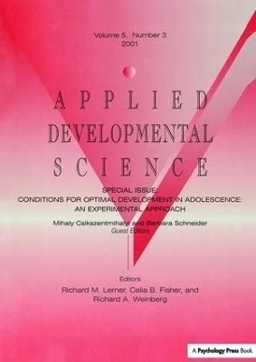 Conditions for Optimal Development in Adolescence - 
