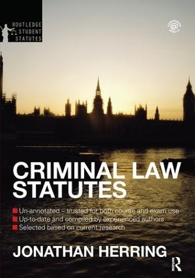 Criminal Law Statutes 2012-2013 - Jonathan Herring