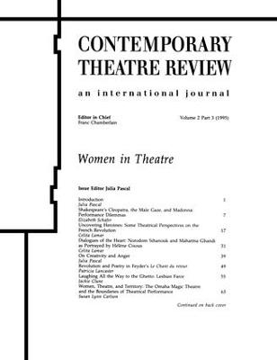 Women in Theatre 2£3 - Julia Pascal