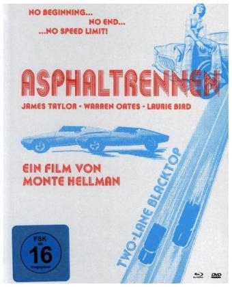 Asphaltrennen - Two-Lane Blacktop, 1 Blu-ray + 2 DVD (Mediabook)