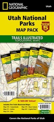 Utah National Parks [map Pack Bundle] Adventure Map - National Geographic Maps